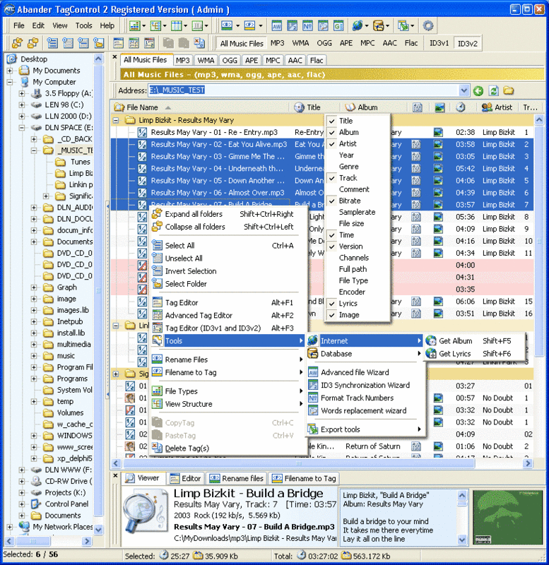 Abander TagControl Screenshot